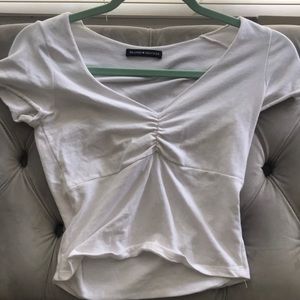 brandy melville white gina top